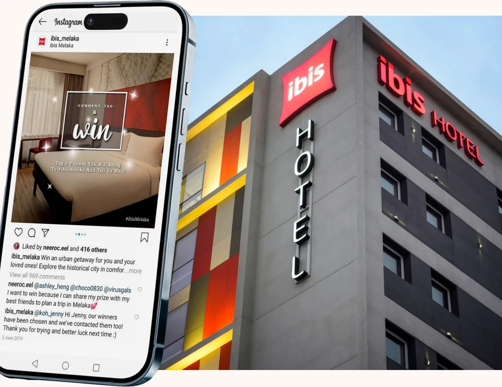 ibis Hotel campaign — 130.9% engagement rate