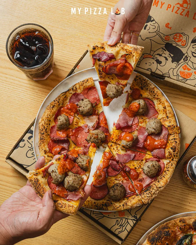 Pizza food photography