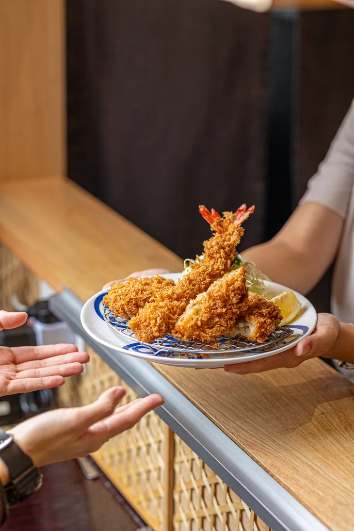 Ebi tempura food photography