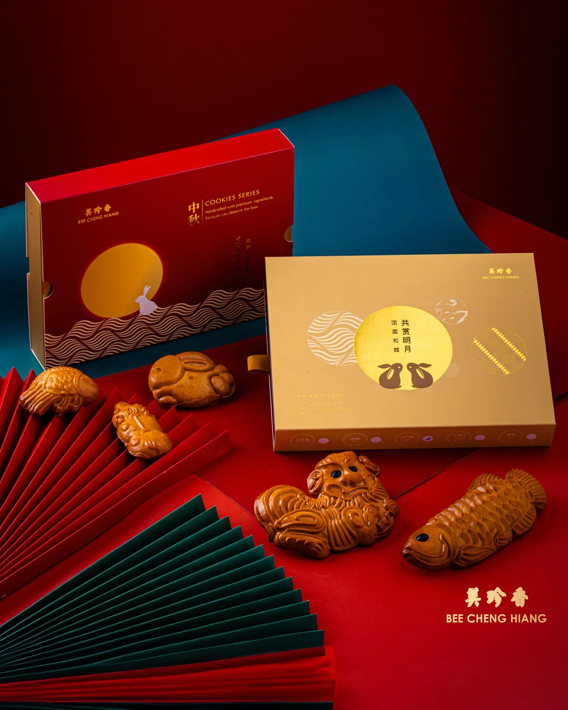 Bee Cheng Hiang mooncake gift box photography