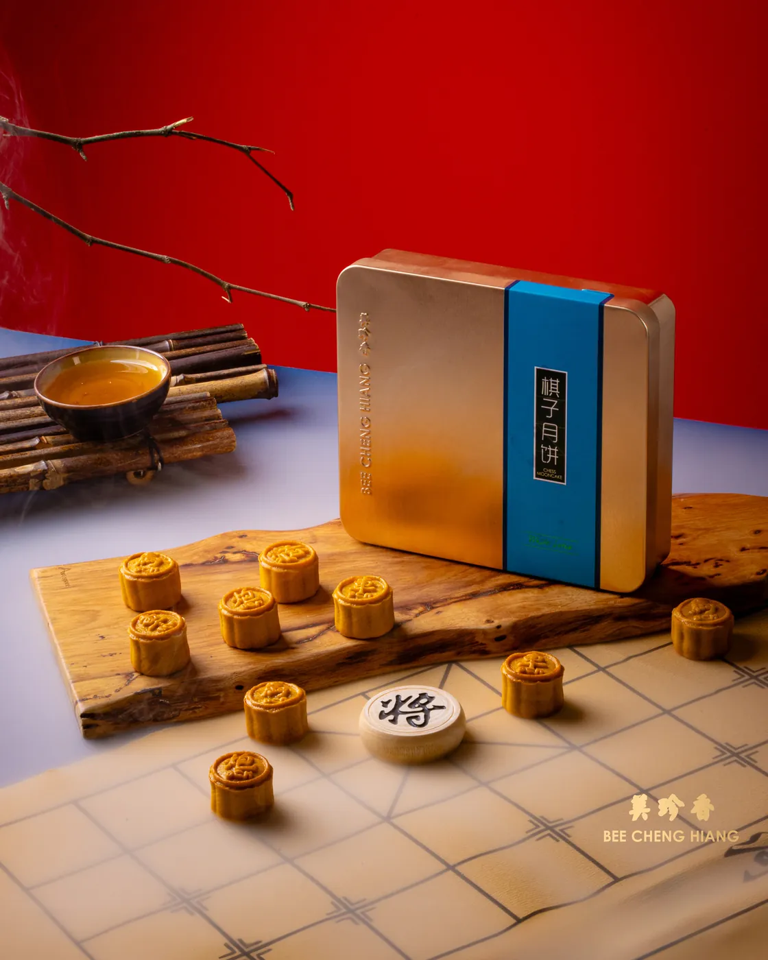 Bee Cheng Hiang mooncake product photography