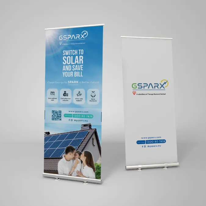 GSPARX roll-up banners