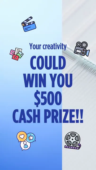 Social media contest campaign post